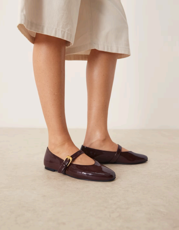 Merlot Buckle Mary Jane