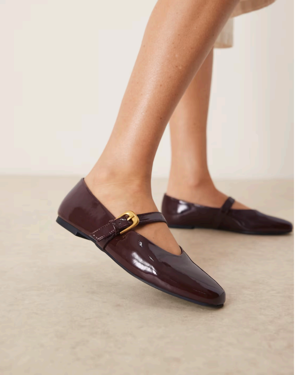 Merlot Buckle Mary Jane